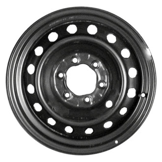 Factory Steel® - 16-Hole Black 17x7 Steel Factory Wheel