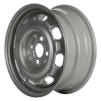 Factory Steel® - 8-Slot Silver 14x6 Steel Factory Wheel