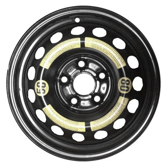 Factory Steel® - 15-Hole Black 17x6.5 Steel Factory Wheel