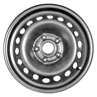 Factory Steel® - 18-Hole Black 15x6 Steel Factory Wheel