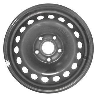 Factory Steel® - 18-Hole Black 15x6 Steel Factory Wheel
