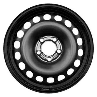 Factory Steel® - 18-Hole Black 16x6.5 Steel Factory Wheel