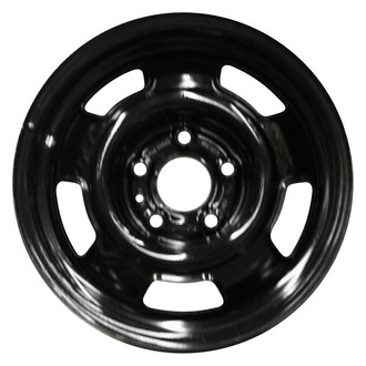 Factory Steel® - 5-Slot Black 14x5.5 Steel Factory Wheel