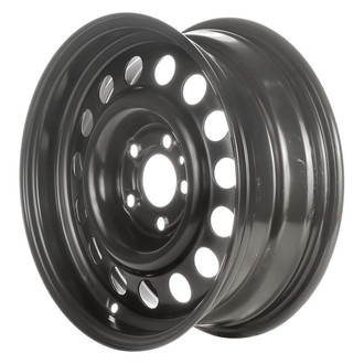 Factory Steel® - 15-Hole Black 15x6 Steel Factory Wheel
