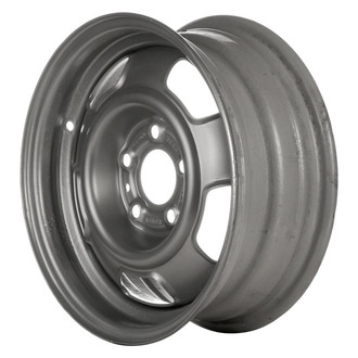 Factory Steel® - 5-Slot Silver 14x5.5 Steel Factory Wheel