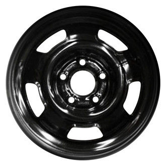 Factory Steel® - 5-Slot Black 14x5.5 Steel Factory Wheel