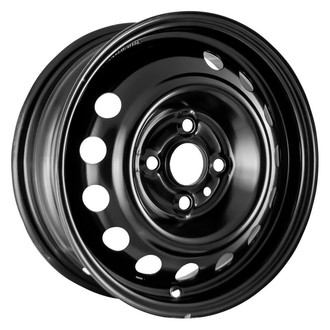 Factory Steel® - 10-Slot Black 14x5 Steel Factory Wheel