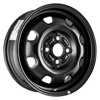 Factory Steel® - 8-Slot Black 14x5 Steel Factory Wheel