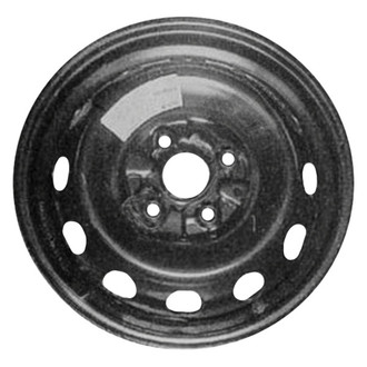 Factory Steel® - 12-Hole Black 14x4 Steel Factory Wheel