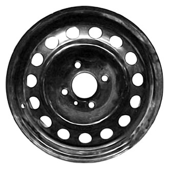 Factory Steel® - 15-Hole Black 15x5.5 Steel Factory Wheel