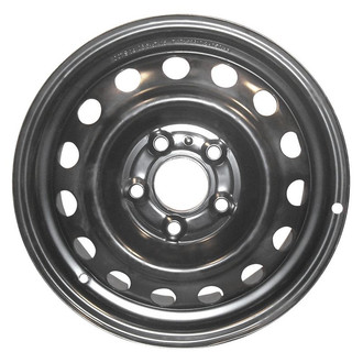 Factory Steel® - 15-Hole Black 15x5.5 Steel Factory Wheel