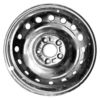 Factory Steel® - 16-Hole Black 16x6.5 Steel Factory Wheel
