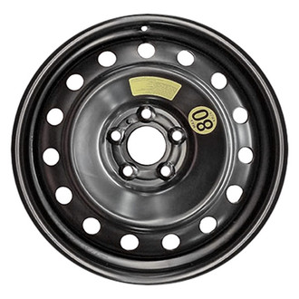 Factory Steel® - 15-Hole Black 17x4 Steel Factory Wheel