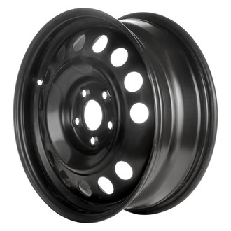 Factory Steel® - 14-Hole Black 17x6.5 Steel Factory Wheel