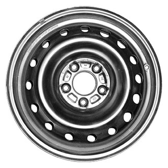 Factory Steel® - 16-Hole Black 16x6.5 Steel Factory Wheel