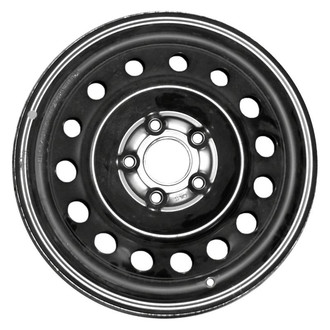 Factory Steel® - 15-Hole Black 16x6.5 Steel Factory Wheel