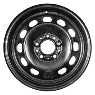 Factory Steel® - 12-Hole Black 16x6.5 Steel Factory Wheel