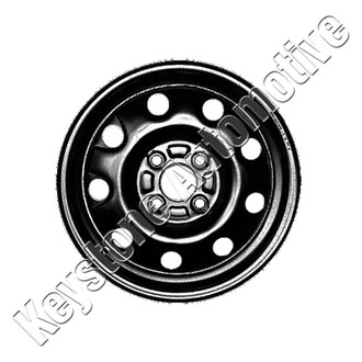 Factory Steel® - 9-Hole Black 14x5.5 Steel Factory Wheel