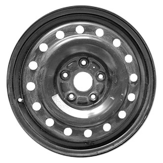 Factory Steel® - 16-Hole Black 17x4 Steel Factory Wheel