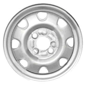 Factory Steel® - 8-Slot Silver 13x4.5 Steel Factory Wheel