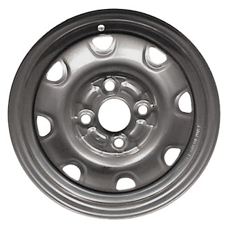 Factory Steel® - 8 I-Spoke Silver 13x5 Steel Factory Wheel