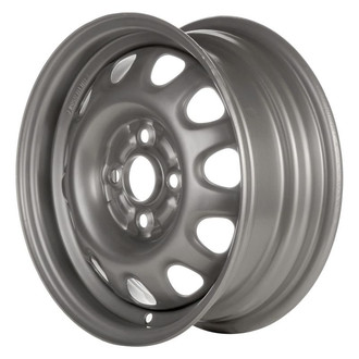 Factory Steel® - 11-Slot Silver 14x5.5 Steel Factory Wheel