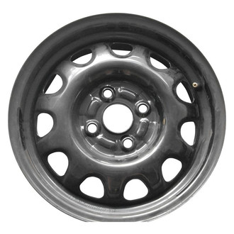 Factory Steel® - 11-Slot Black 14x5.5 Steel Factory Wheel