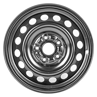 Factory Steel® - 16-Hole Black 16x6.5 Steel Factory Wheel