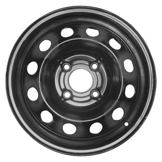 Factory Steel® - 12-Hole Black 15x6 Steel Factory Wheel