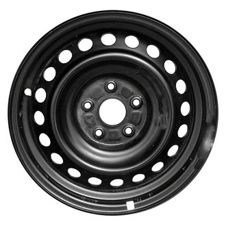 Factory Steel® - 20-Hole Black 16x7 Steel Factory Wheel