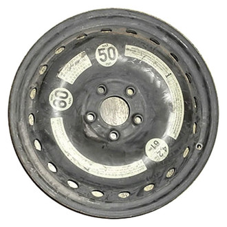 Factory Steel® - 20-Hole Black 17x4 Steel Factory Wheel