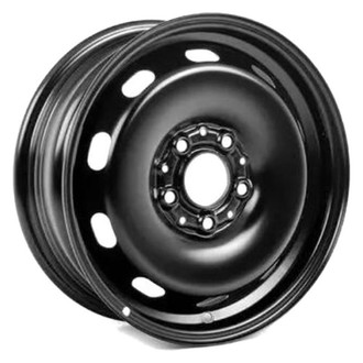 Factory Steel® - 10-Slot Black 17x3.5 Steel Factory Wheel