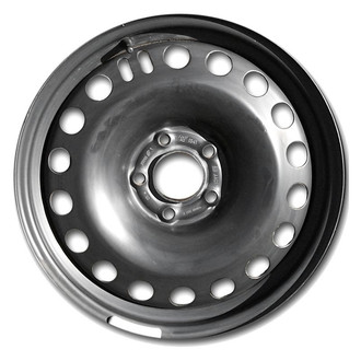 Factory Steel® - 19-Slot Black 17x7 Steel Factory Wheel