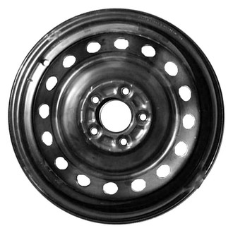 Factory Steel® - 16-Hole Black 16x6.5 Steel Factory Wheel