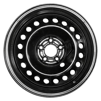 Factory Steel® - 20-Hole Black 17x7 Steel Factory Wheel