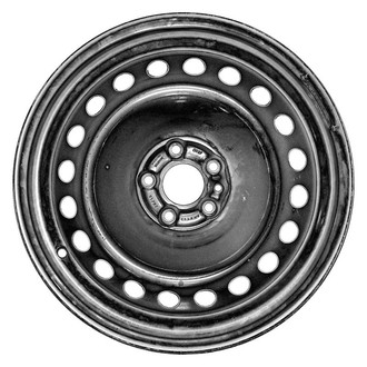 Factory Steel® - 20-Hole Black 16x6.5 Steel Factory Wheel