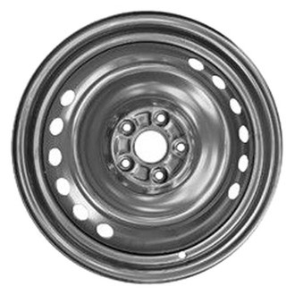 Factory Steel® - 12-Hole Black 17x4 Steel Factory Wheel