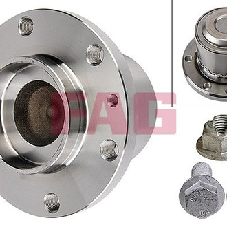 FAG® - Front Driver or Passenger Side Wheel Bearing and Hub Assembly