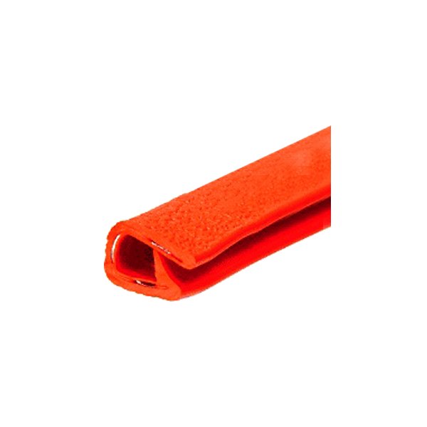 Fairchild® - Standard Single Lip With Segmented Steel Core Style 1 Safety Orange Soft Tone Edge Trim