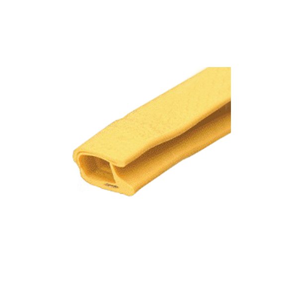 Fairchild® - Standard Single Lip With Segmented Steel Core Style 1 Safety Yellow Soft Tone Edge Trim