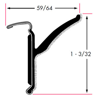 Fairchild® - Rigid Flocked Lining Rubber Covered Belt Weatherstrip