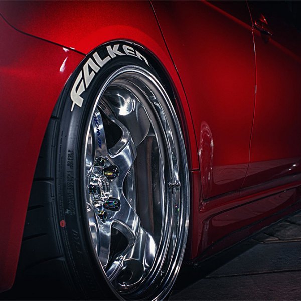 FALKEN® - Tires on Chrome Rim Close-Up