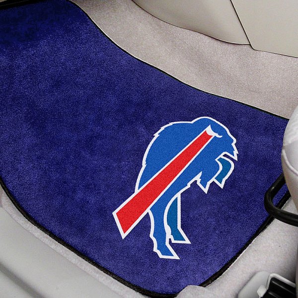 FanMats® 5682 Buffalo Bills 1st Row Blue Carpet Floor Mats with