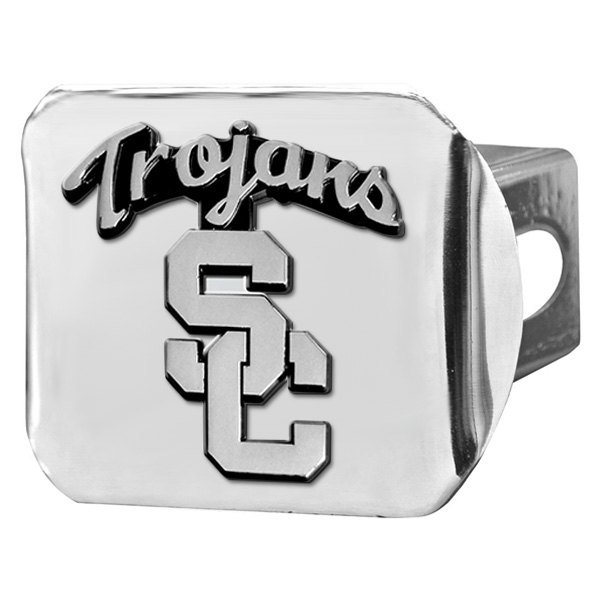 FanMats® - University of Southern California Logo on Chrome Hitch Cover
