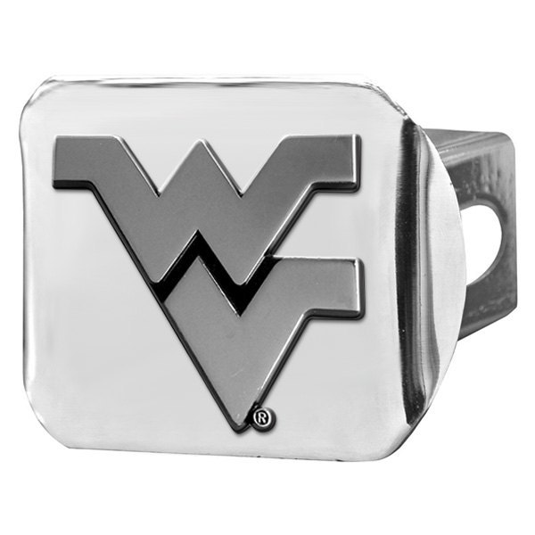 FanMats® - West Virginia University Logo on Chrome Hitch Cover