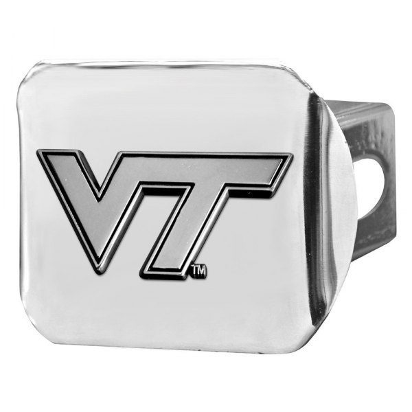FanMats® - Virginia Tech Logo on Chrome Hitch Cover