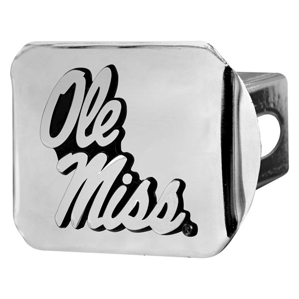 FanMats® - University of Mississippi (Ole Miss) Logo on Chrome Hitch Cover