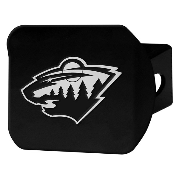 FanMats® - Minnesota Wild Logo on Chrome/Black Hitch Cover