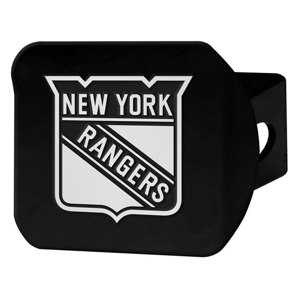 FanMats® - New York Rangers Logo on Chrome/Black Hitch Cover