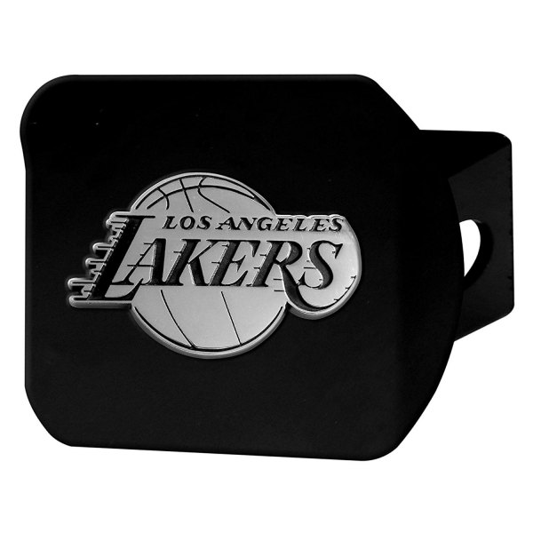 FanMats® - Los Angeles Lakers Logo on Chrome/Black Hitch Cover